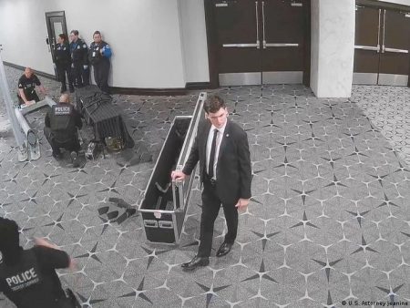 US prosecutors release new footage of Trump shooting suspect