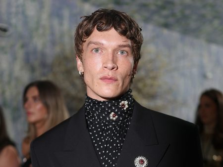 Connor Storrie Rocks Chic All-Black Ensemble in Met Gala Debut