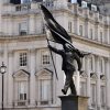 New Banksy sculpture appears to show politician blinded by his own flag