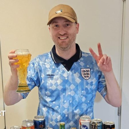 Meet the England fan who collected beer from every World Cup nation