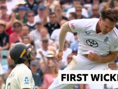 ‘I think he enjoyed that!’ – Baker takes his first Test wicket