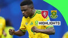 Mokoena’s late penalty earns South Africa draw against Czech Republic