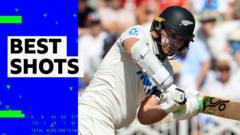 NZ captain Latham hits a ‘fabulous’ century – best shots