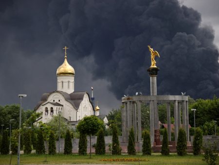 Petrol shortages and ‘oil rain’ bring Russia-Ukraine war home to Moscow