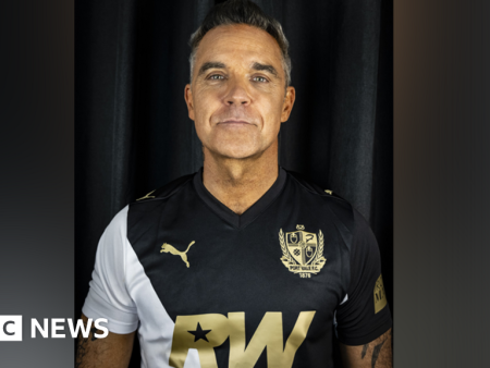Robbie Williams named Port Vale shirt sponsor