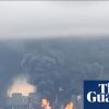 Moscow oil refinery on fire after ‘large-scale’ Ukrainian drone strike