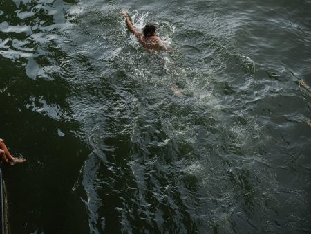 To Escape the Heat, Parisians Jump into an Old Industrial Canal