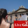 Europe heatwave live: UK issues rare red temperature warnings; French PM to hold crisis meeting after heat deaths