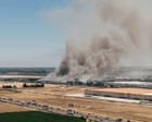 Blaze at 1m-sq-ft California warehouse rages into third day: ‘We’re struggling’