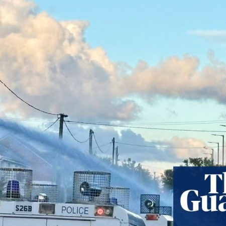 Police use water cannon against rioters in Northern Ireland