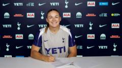 Tottenham sign Scotland forward Hanson from Villa