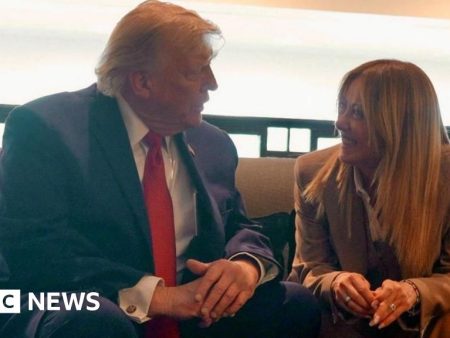 Trump hits out at Italy’s Meloni after pushback on G7 photo claim