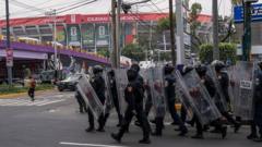 World Cup fever meets protest in Mexico City