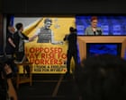 AFP investigates banner stunt during Pauline Hanson’s National Press Club speech