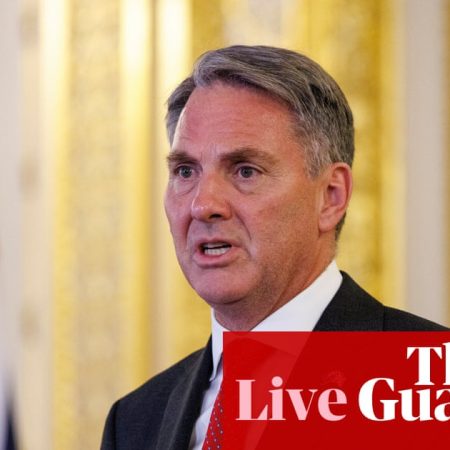 Australia news live: Richard Marles left adrift as UK counterpart quits hours before scheduled visit to naval yard