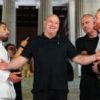 Topuria shoves Gaethje in front of Lincoln Memorial before UFC Freedom