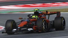 Norris heads Russell in Barcelona practice