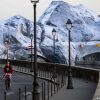 Artist JR’s wrapped bridge in Paris opens