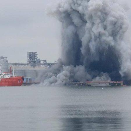 Ukraine: Marine drone explodes in Romanian port