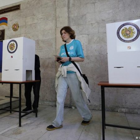 Armenia goes to polls, with Russia and EU looking on