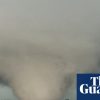 Tornadoes rip through central US while extreme heat and humidity creep into the north-east
