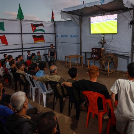 Football offers escape for Gaza, but World Cup spirit dimmed