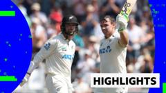 Late hope for England after day of New Zealand dominance with the bat