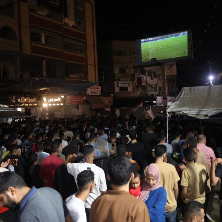 Gaza fans chase World Cup joy amid blackout, displacement and war