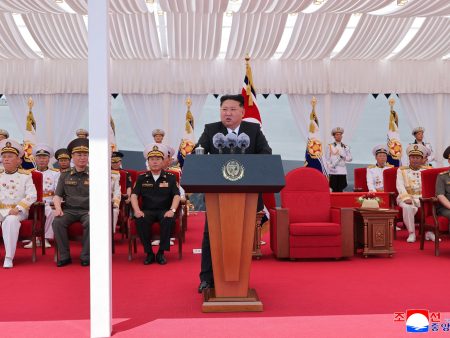 North Korea commissions warship as Kim eyes nuclear navy