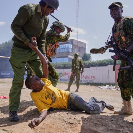 Kenya’s police crack down on protest against US Ebola centre in Nanyuki