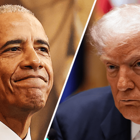 Obama takes veiled swipes at Trump at presidential center opening