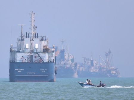 US blockade of Iranian ports still in place ‘pending execution’ of Strait of Hormuz ceasefire deal