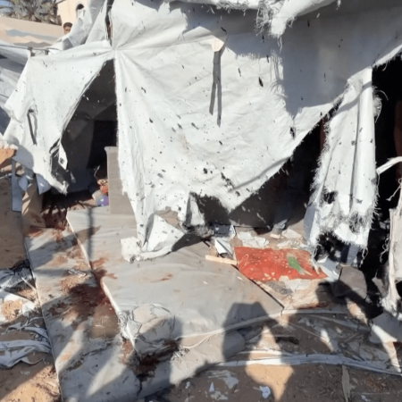 Israeli attack on Gaza City tent camp kills several Palestinians