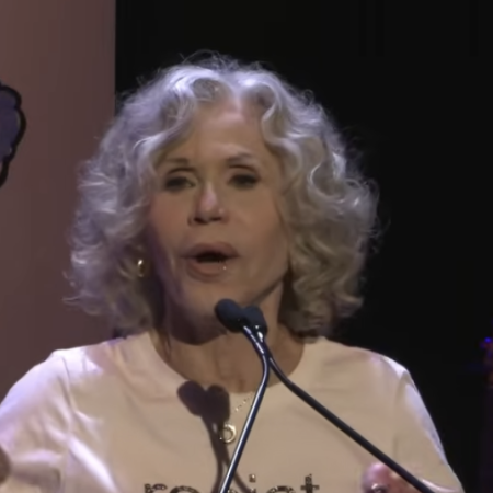Jane Fonda Attacks Paramount-WBD Merger At Protest Event – “I Have A Personal Stake In CNN, I Don’t Want To See It Go That Way”
