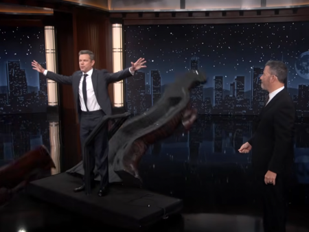 Matt Damon Crashes ‘Jimmy Kimmel Live!’ in a Trojan Horse to Troll Him: ‘I Did It!’