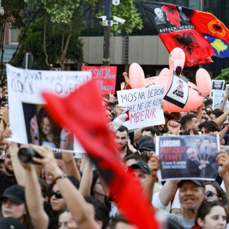 Thousands protest in Albania over Kushner-linked resort project