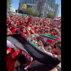 Egyptian football fans chant for Palestine in Vancouver