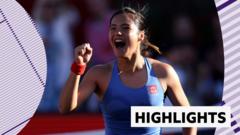 Raducanu cruises past Jovic to reach Queen’s final