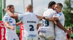 Toulouse beat Huddersfield in battle of bottom two