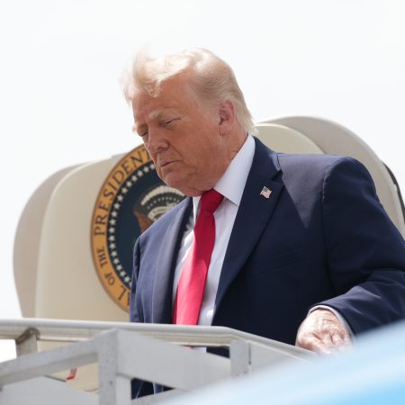 Trump hails jobs surge, says Iran talks ‘going well’