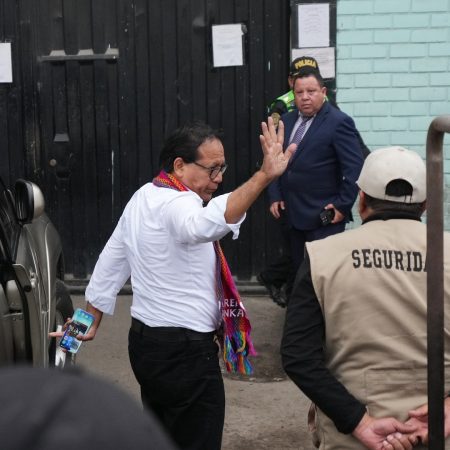 Peru’s Sanchez visits jailed ex-president as votes are counted