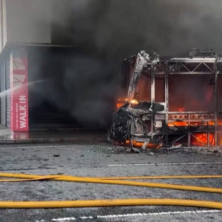 Belfast plunged into chaos as vehicles set ablaze following stabbing attack