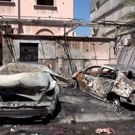 Bahrain releases footage of damage caused by intercepted Iranian drones