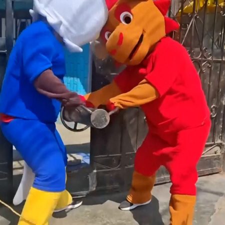 Peruvian police dress as World Cup mascots to fool suspected drug dealer