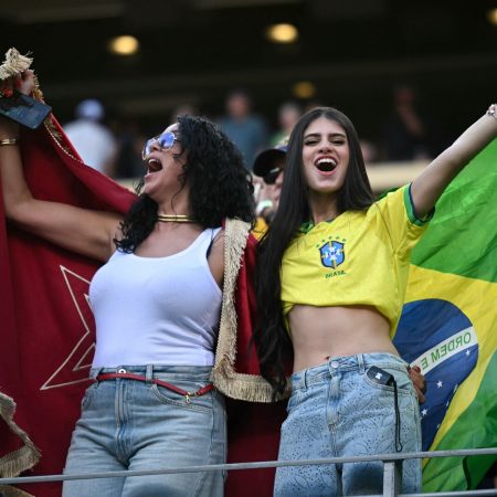 Brazil and Morocco kickoff amid electric atmosphere