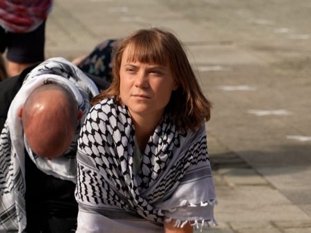 Greta Thunberg joins Brussels protest against Israel