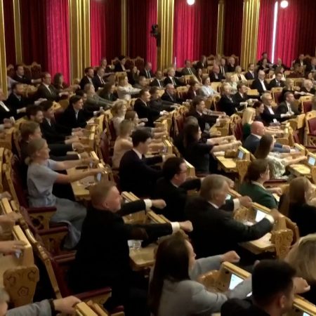 Norway MP’s join viral World Cup ‘Viking Row’ trend