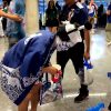 Japanese fans clean up stands after celebrating World Cup win
