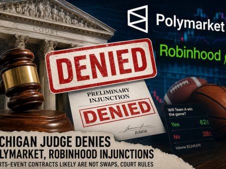 Michigan Judge Denies Polymarket and Robinhood Injunctions, Says Sports-Event Contracts Likely Are Not Swaps